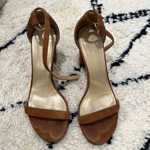 Stuart Weitzman NEARLYNUDE size 8 suede brown